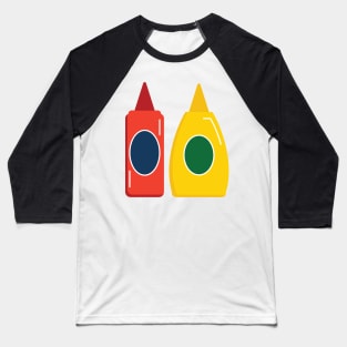 Ketchup and Mustard Baseball T-Shirt